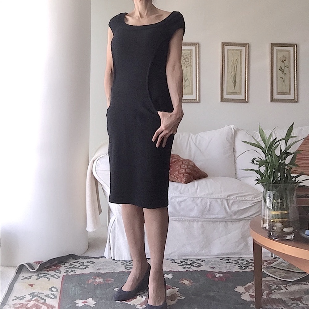 Lafayette New York navy work dress, size 0
